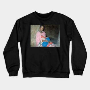 Masai Mother & Baby, Kenya Crewneck Sweatshirt